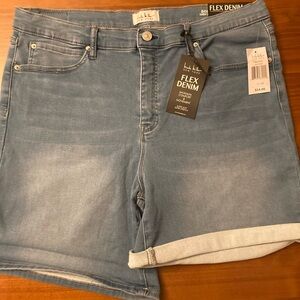 Nicole Miller Flex Denim Shorts